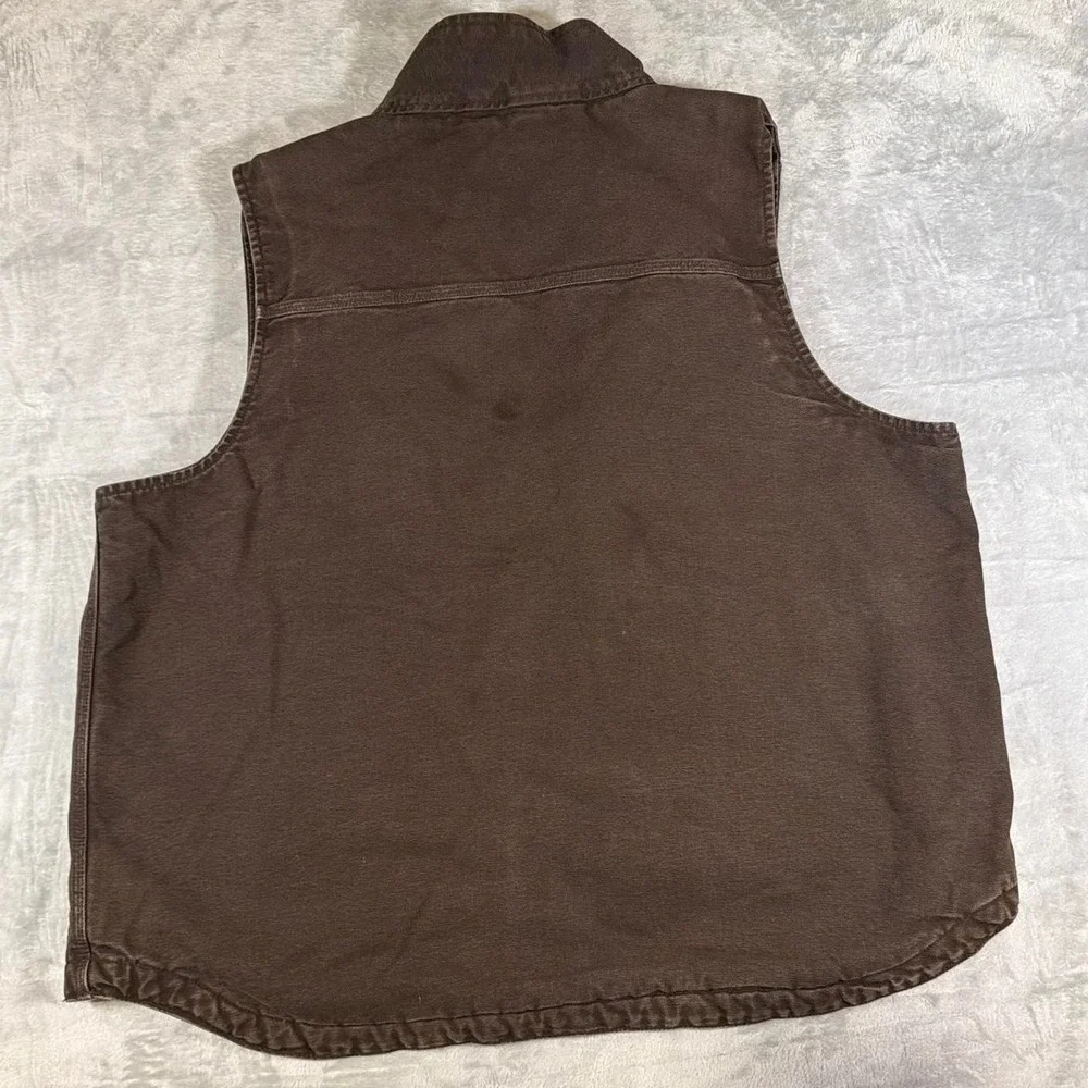 Carhartt Sherpa-Lined Work Utility Vest | Brown | Large